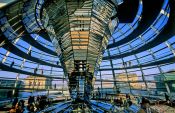 Travel photography:The glass cupola on top of the Reichstag, Germany