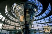 Travel photography:The glass cupola on top of the Reichstag, Germany