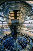 Travel photography:The glass cupola on top of the Reichstag in Berlin, Germany