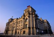 Travel photography:The Reichstag at sunset, Germany