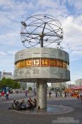 Travel photography:World clock (Weltzeituhr) on the Alexanderplatz, Germany