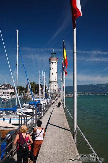 The lighthouse in Lindau 