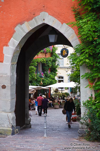 One of the old gates into Meersburg city