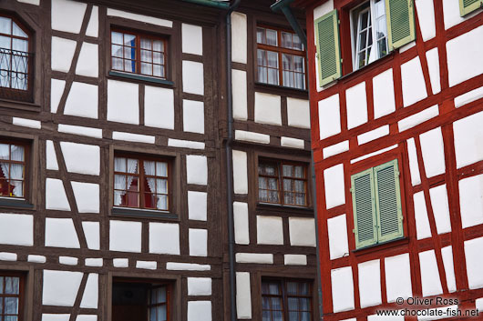 Half-timbered facades in Meersburg 