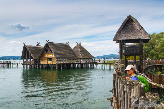 Neolithic stilt houses at the open air museum in Uhldingen