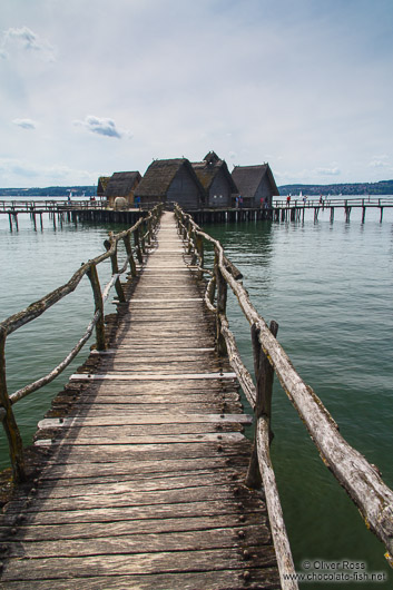 Neolithic stilt houses at the open air museum in Uhldingen