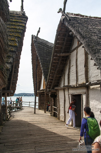 Neolithic stilt houses at the open air museum in Uhldingen