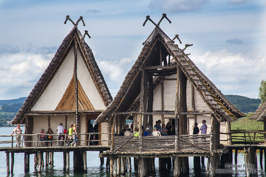 Neolithic stilt houses at the open air museum in Uhldingen