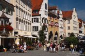 Travel photography:The Maximilianstrasse in Lindau , Germany