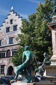 Travel photography:view of the Lindau town hall, Germany