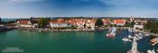 Travel photography:Aerial panorama of Lindau, Germany