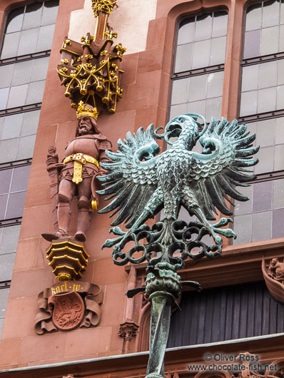 Facade detail of the Frankfurt city hall