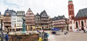 Travel photography:The old Römer, Frankfurt central city square, Germany