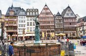 Travel photography:The old Römer, Frankfurt central city square, Germany