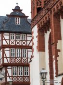 Travel photography:Half-timbered houses at the Frankfurt Römer, Germany