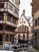 Travel photography:Half-timbered houses near the Frankfurt Römer, Germany