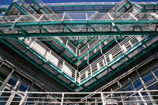 Facade detail of the Gruner & Jahr publishing house in Hamburg