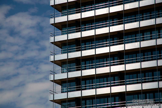 Modern building facade in Hamburg