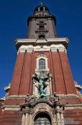 Travel photography:St. Michaelis church in Hamburg (Michel), Germany