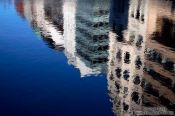 Travel photography:Reflections of houses in Neustadt, Germany