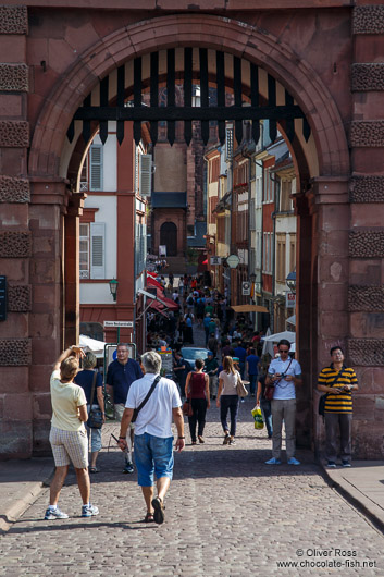 The city gate in Heidelberg