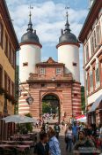 Travel photography:Old bridge city gate in Heidelberg, Germany