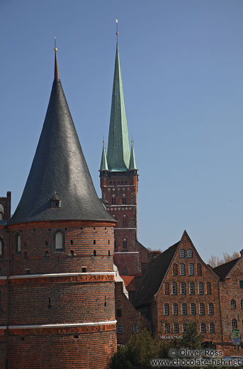 Lübeck city view