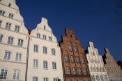 Travel photography:Old merchant houses in Lübeck, Germany