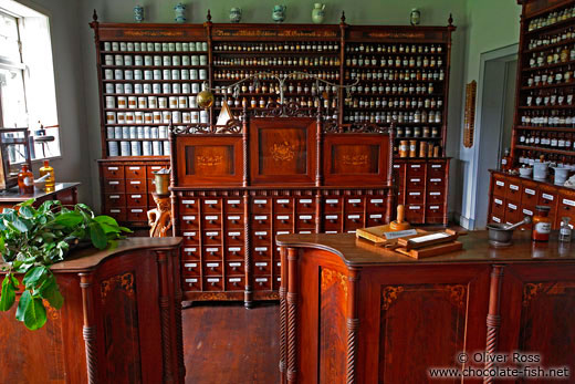 Old 18th century rural pharmacy