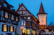 Travel photography:Gengenbach at dusk, Germany