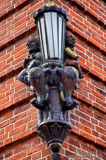 Old street light in Plön