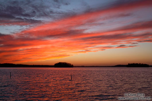 Sunset over Plön Lake (Großer Plöner See)