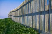 Travel photography:Fence on a meadow near Kiel, Germany