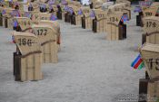 Travel photography:Beach baskets in Laboe, Germany