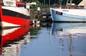 Travel photography:Fishing boats in Möltenort near Kiel, Germany