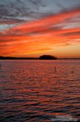 Travel photography:Sunset over Plön Lake (Großer Plöner See), Germany