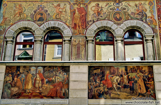 Painted facade in Constance (Konstanz)