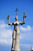 Travel photography:Imperia statue at the harbour in Constance (Konstanz), Germany