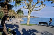 Travel photography:Promenade at the lake in Constance (Konstanz), Germany