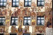 Travel photography:Painted facade in Constance (Konstanz), Germany