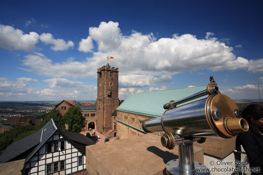 View of the Wartburg Castle from the south tower