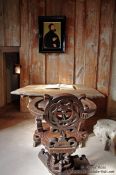 Travel photography:Martin Luther`s chair and table on the Wartburg Castle, Germany