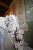 Travel photography:Dragon Dog in the Sängersaal of the Wartburg Castle, Germany