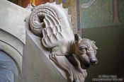 Travel photography:Dragon Dog in the Sängersaal of the Wartburg Castle, Germany