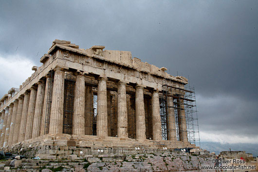 The Parthenon on the Athens Akropolis