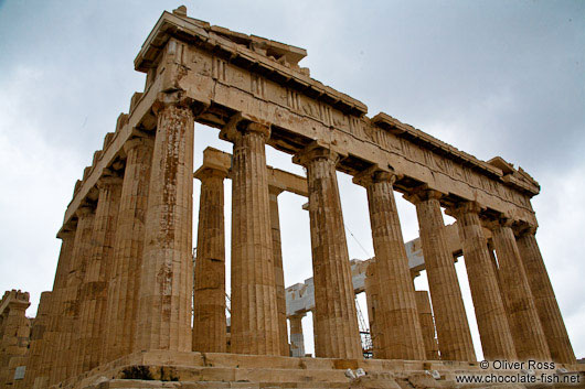 The Parthenon on the Athens Akropolis