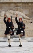 Travel photography:Guards at the Monument of the Unknown Soldier in Athens - Tsolias, Greece