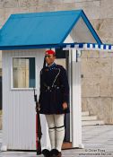 Travel photography:Guard at the Monument of the Unknown Soldier in Athens - Tsolias, Greece