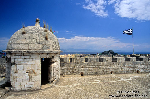 Walls of the New Venetian Fortress in Corfu