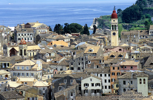 View of Corfu`s old town